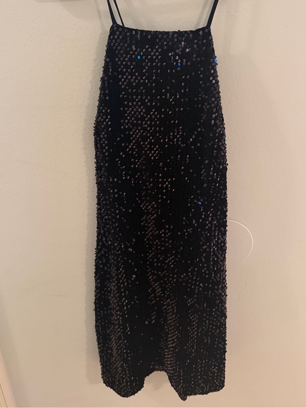 Express Black Sequin Mini Dress